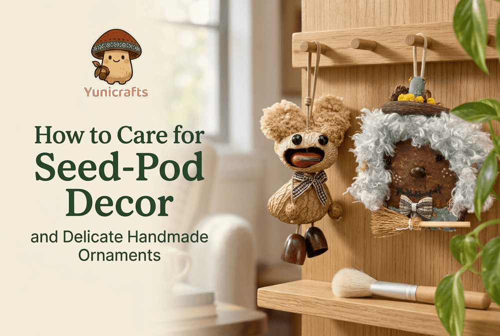 How to Care for Seed-Pod Decor and Delicate Handmade Ornaments - Yunicrafts