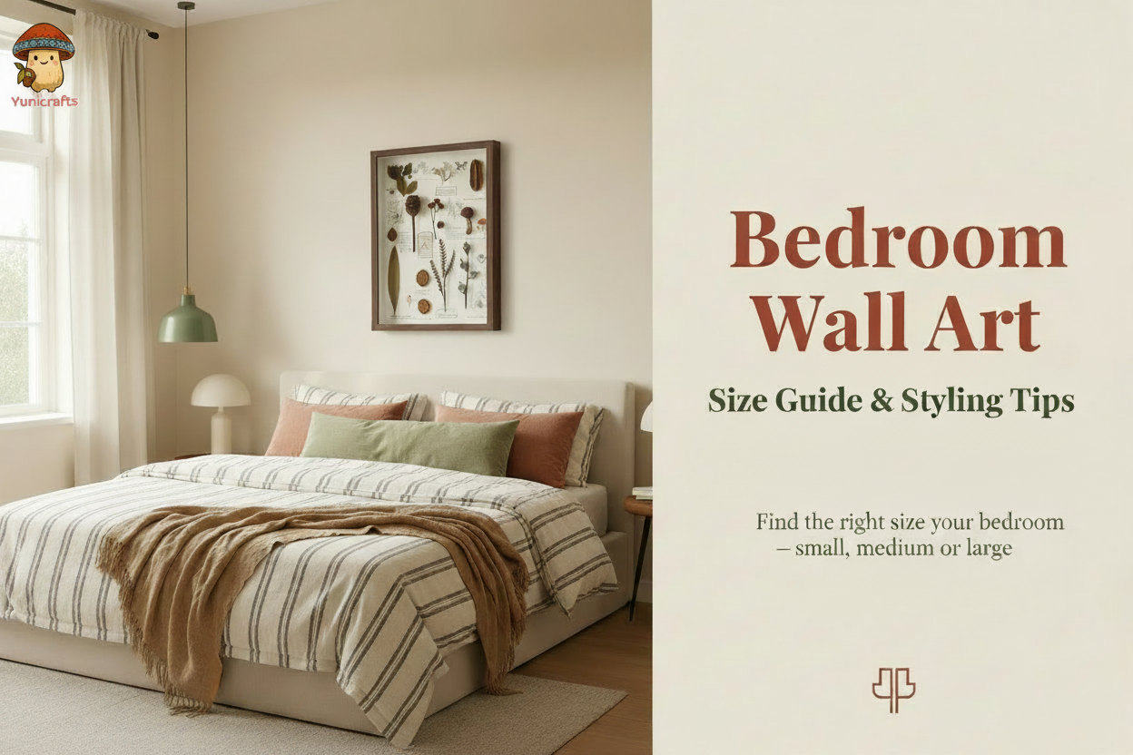 Bedroom Wall Art Size Guide — How to Choose the Right Size & Style for Your Room | Yunicrafts