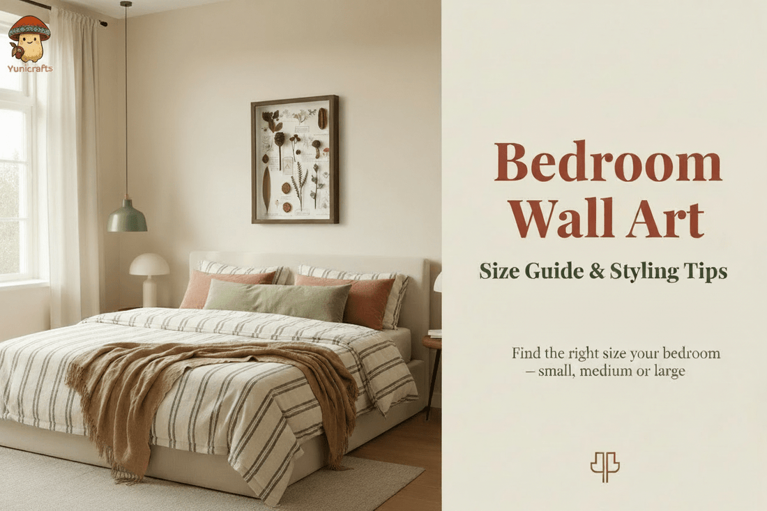 Bedroom Wall Art Size Guide: Exactly What Size to Buy & How to Match Your Style - Yunicrafts