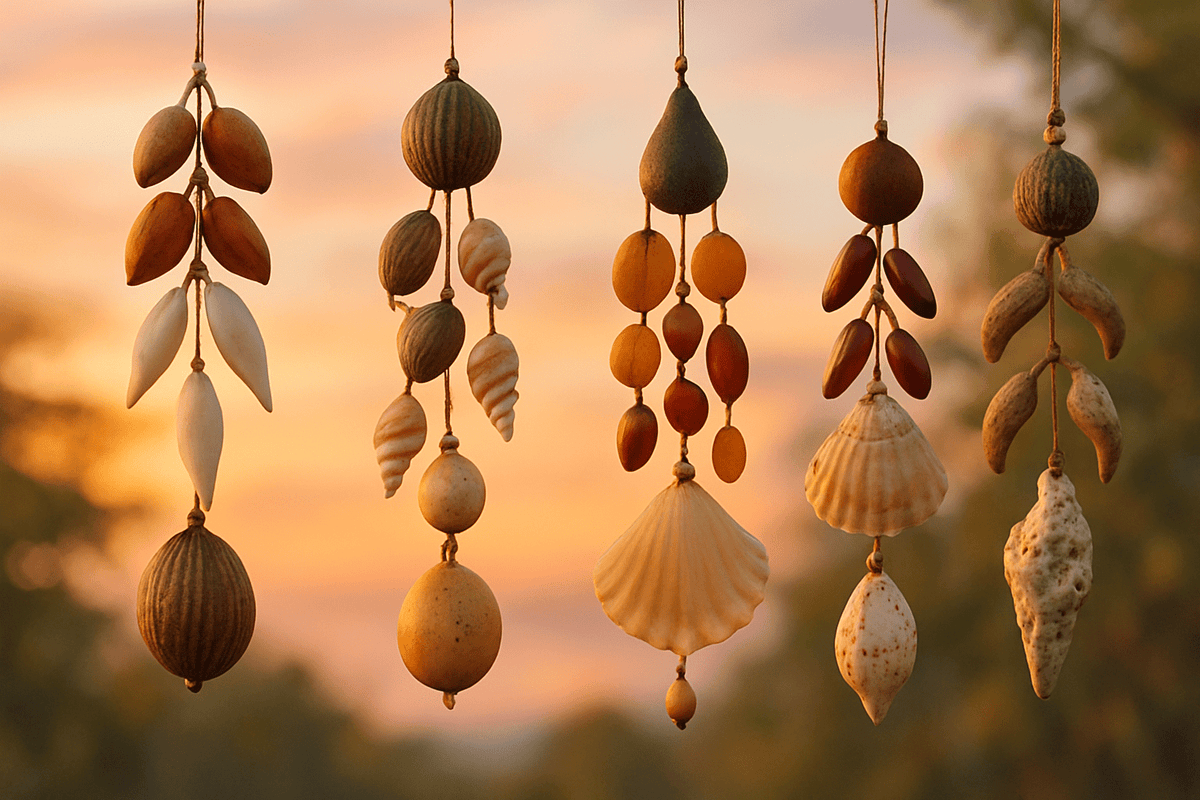 Beyond the Horizon: Collecting Global Echoes with Unique Seed & Shell Wind Chimes - Yunicrafts