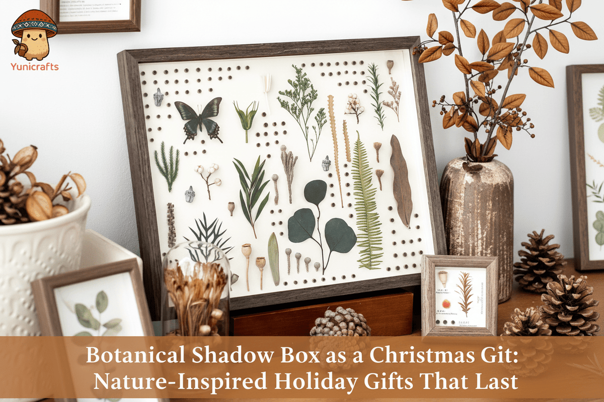 Botanical Shadow Box as a Christmas Gift: Nature-Inspired Holiday Gifts That Last - Yunicrafts