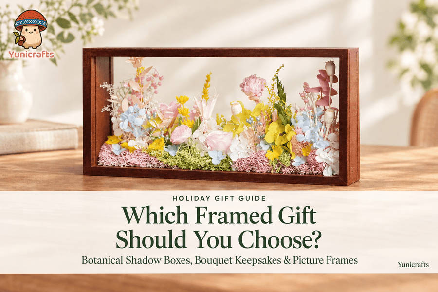 Botanical Shadow Box, Bouquet Preservation Frame, or Picture Frame: Which Makes a Thoughtful Holiday Gift? - Yunicrafts