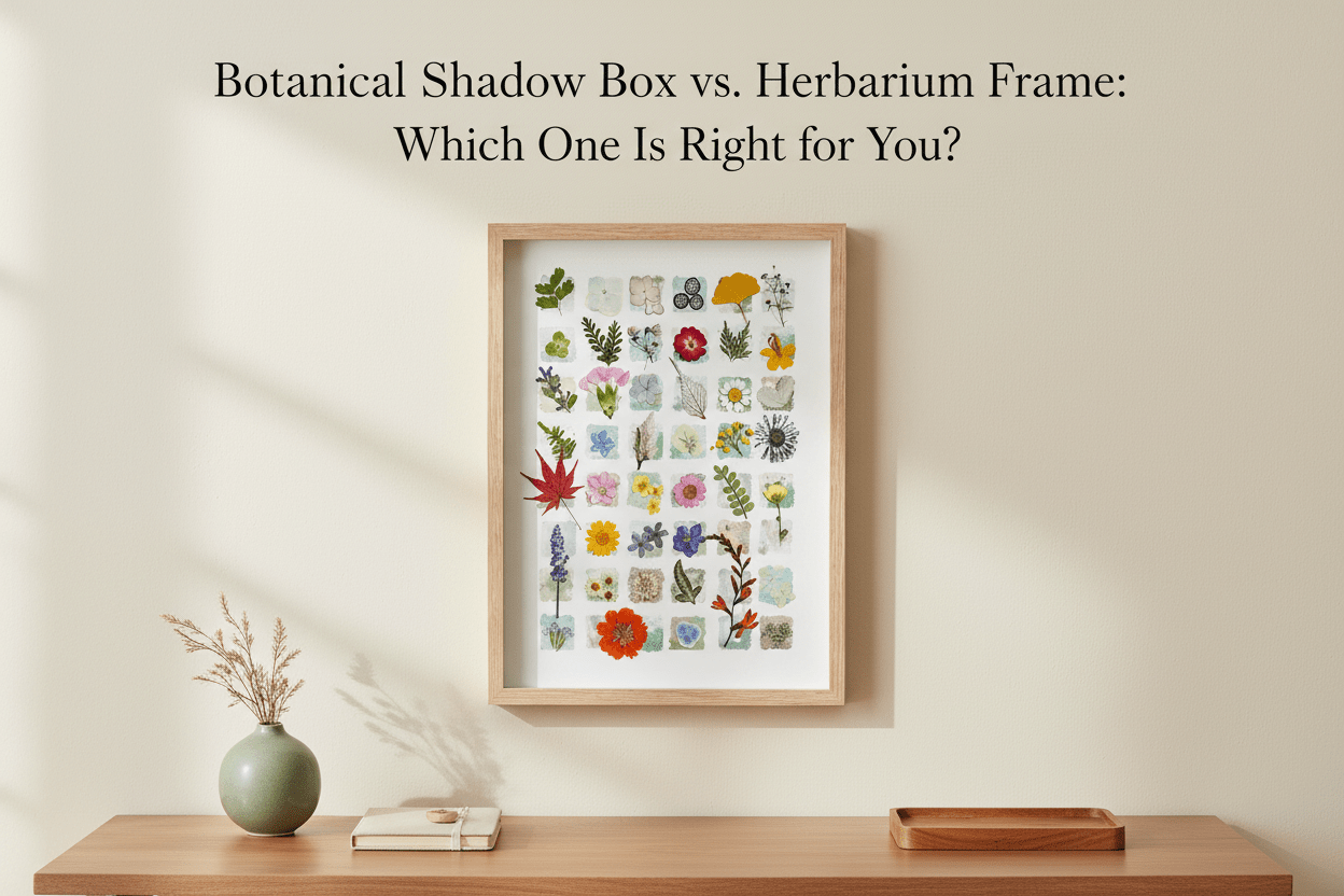 Botanical Shadow Box vs. Herbarium Frame: Which One Is Right for You? - Yunicrafts