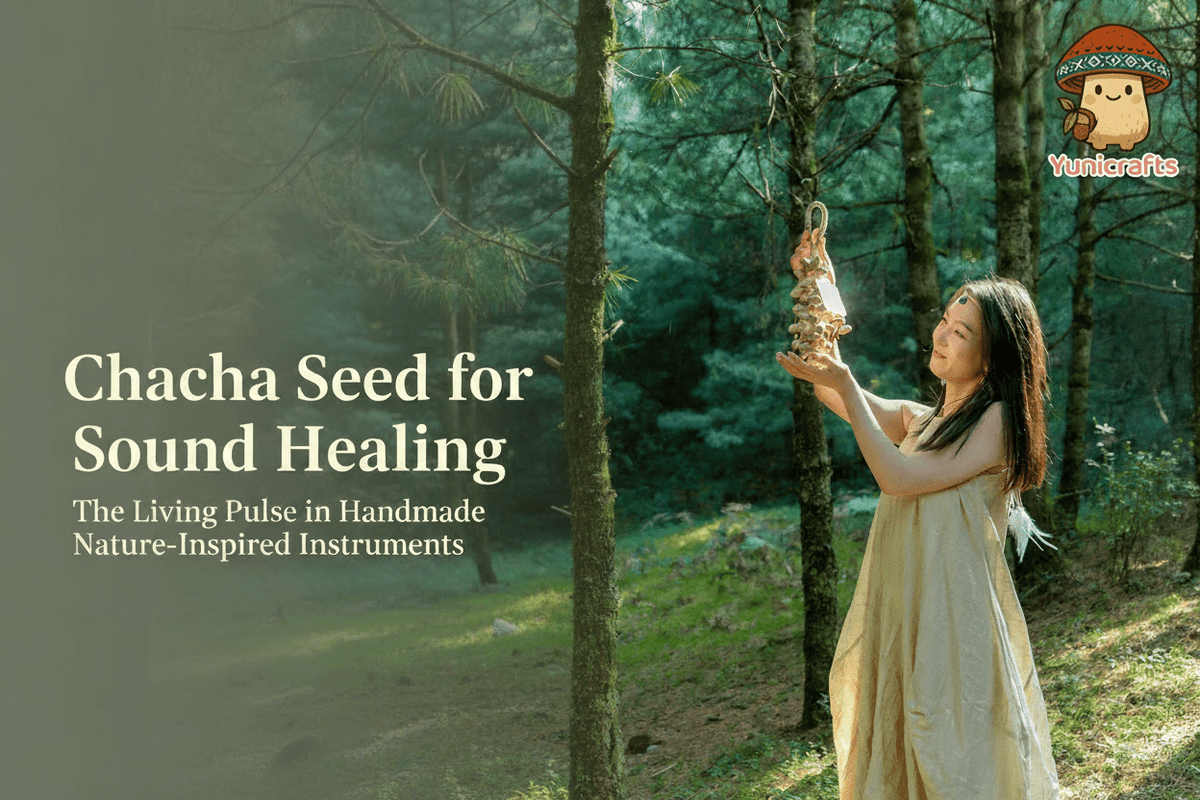 Chacha Seed for Sound Healing: The Living Pulse in Handmade Nature-Inspired Instruments - Yunicrafts