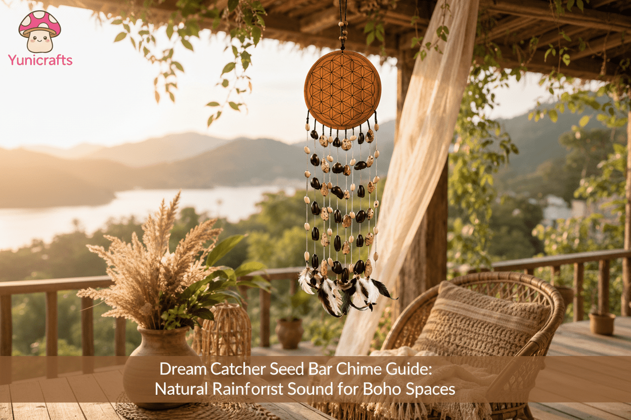 Dream Catcher Seed Bar Chime Guide: Natural Rainforest Sound for Boho Spaces - Yunicrafts
