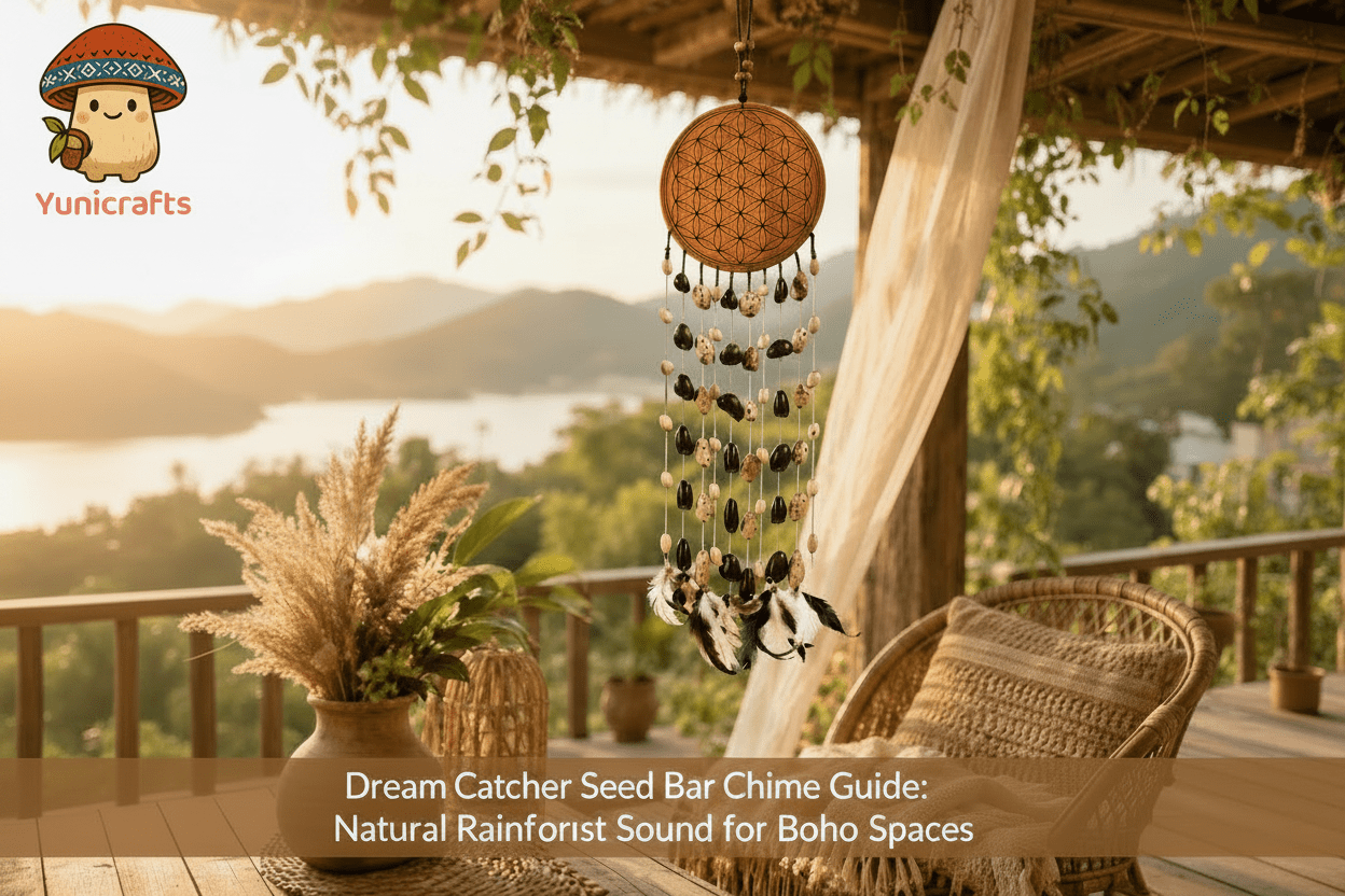 Dream Catcher Seed Bar Chime Guide: Natural Rainforest Sound for Boho Spaces - Yunicrafts