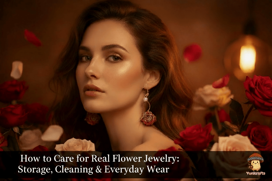 How to Care for Real Flower Jewelry: Storage, Cleaning & Everyday Wear - Yunicrafts