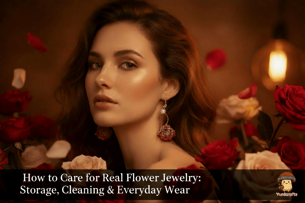 How to Care for Real Flower Jewelry: Storage, Cleaning & Everyday Wear - Yunicrafts