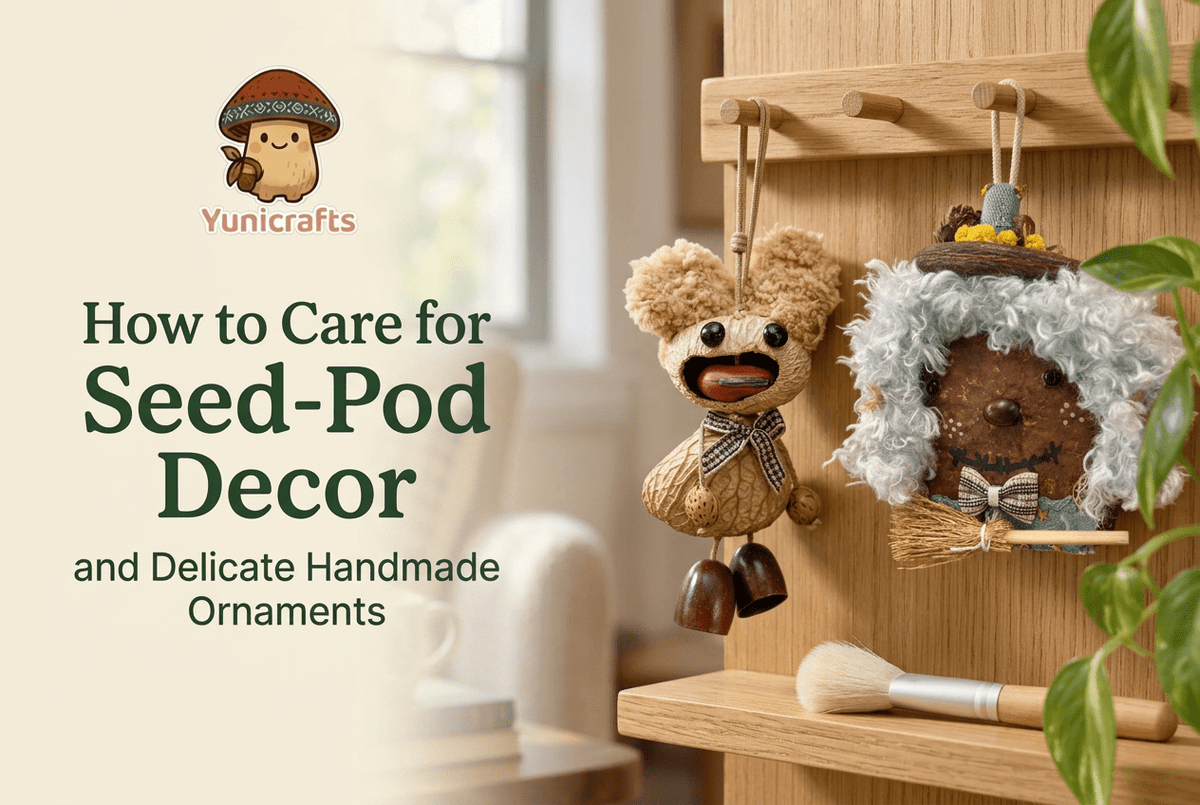 How to Care for Seed-Pod Decor and Delicate Handmade Ornaments - Yunicrafts