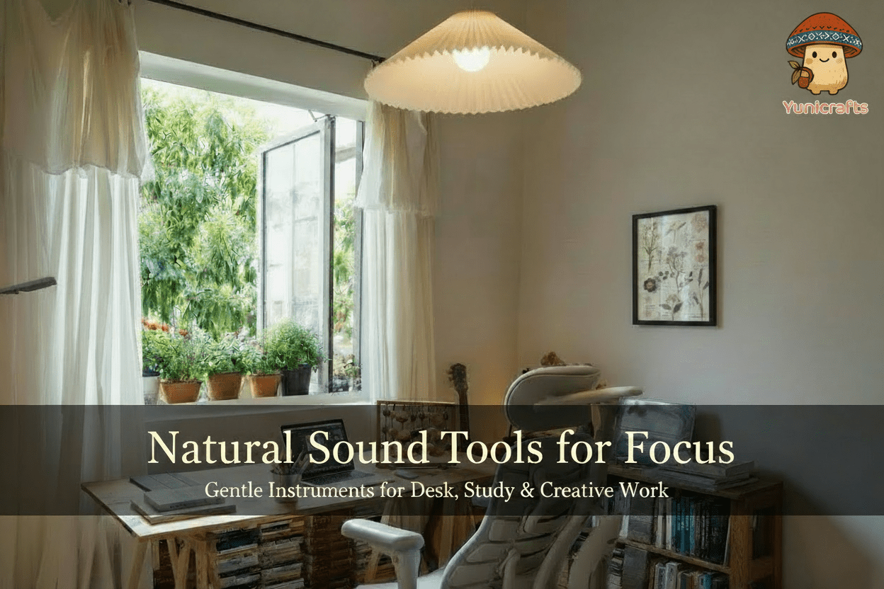 Natural Sound Tools for Focus: Gentle Instruments for Desk, Study, and Creative Work - Yunicrafts