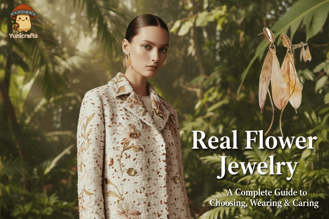 Real Flower Jewelry: A Complete Guide to Choosing, Wearing and Caring for Preserved Blooms - Yunicrafts