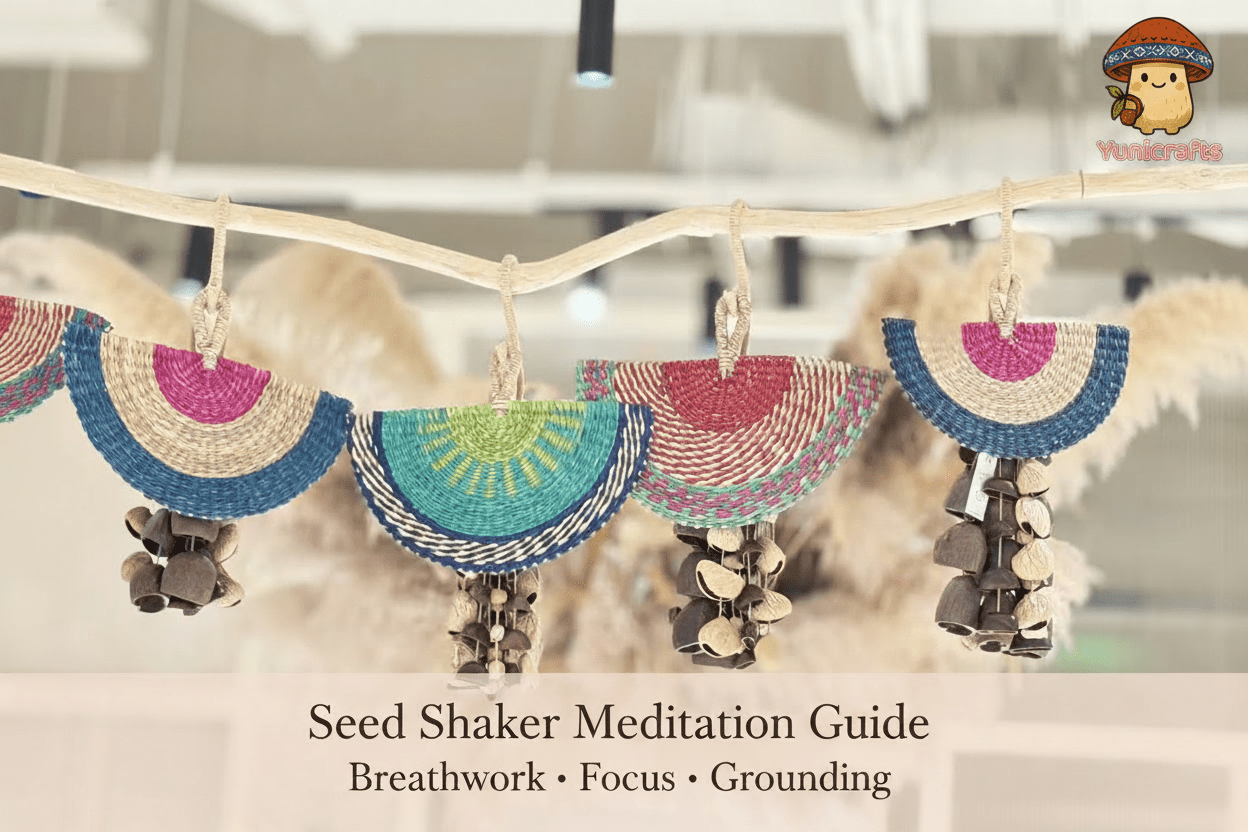 Seed Shaker Meditation Guide: How to Use a Seed Shaker for Breathwork, Focus & Grounding - Yunicrafts