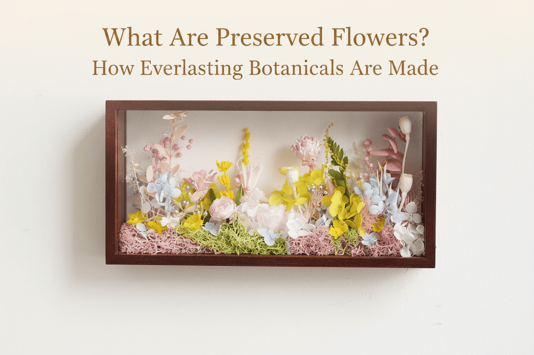 What Are Preserved Flowers? How Everlasting Botanicals Are Made - Yunicrafts