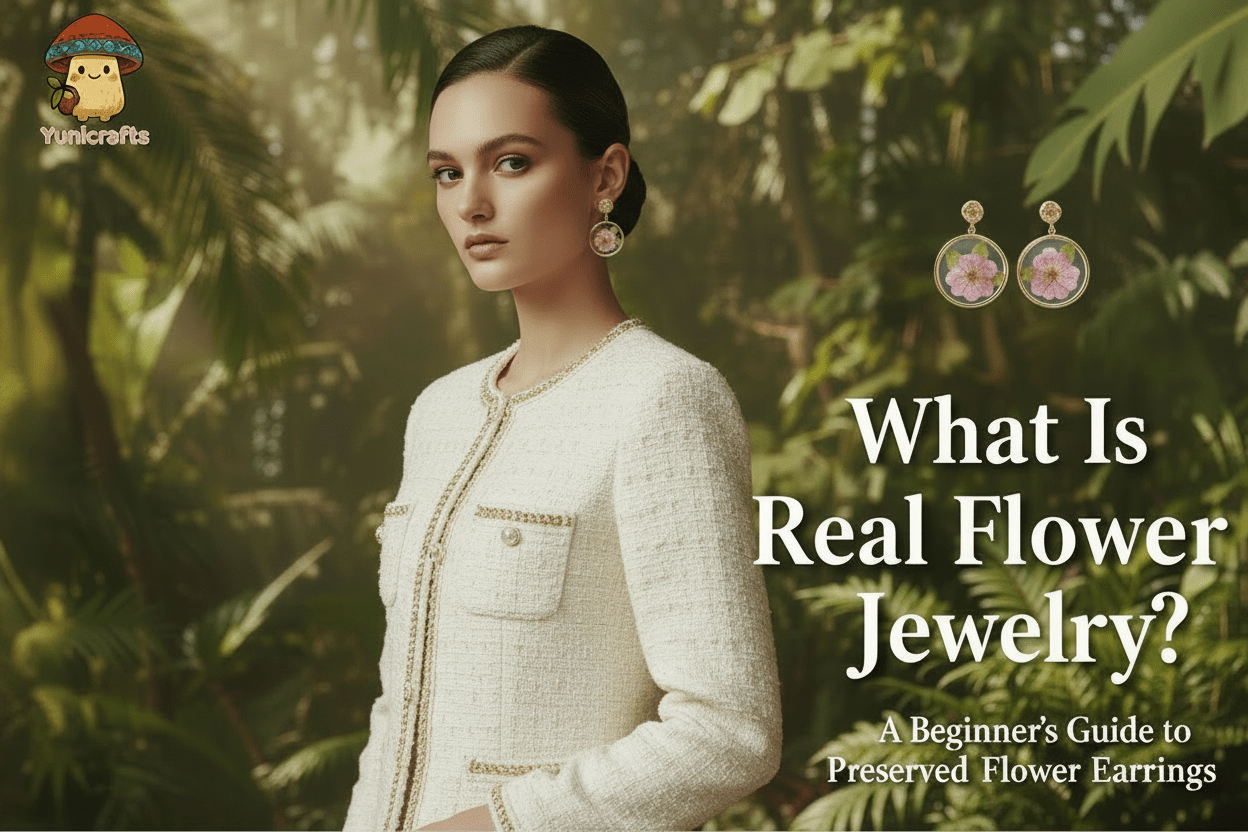 What Is Real Flower Jewelry? A Beginner's Guide to Preserved Flower Earrings - Yunicrafts