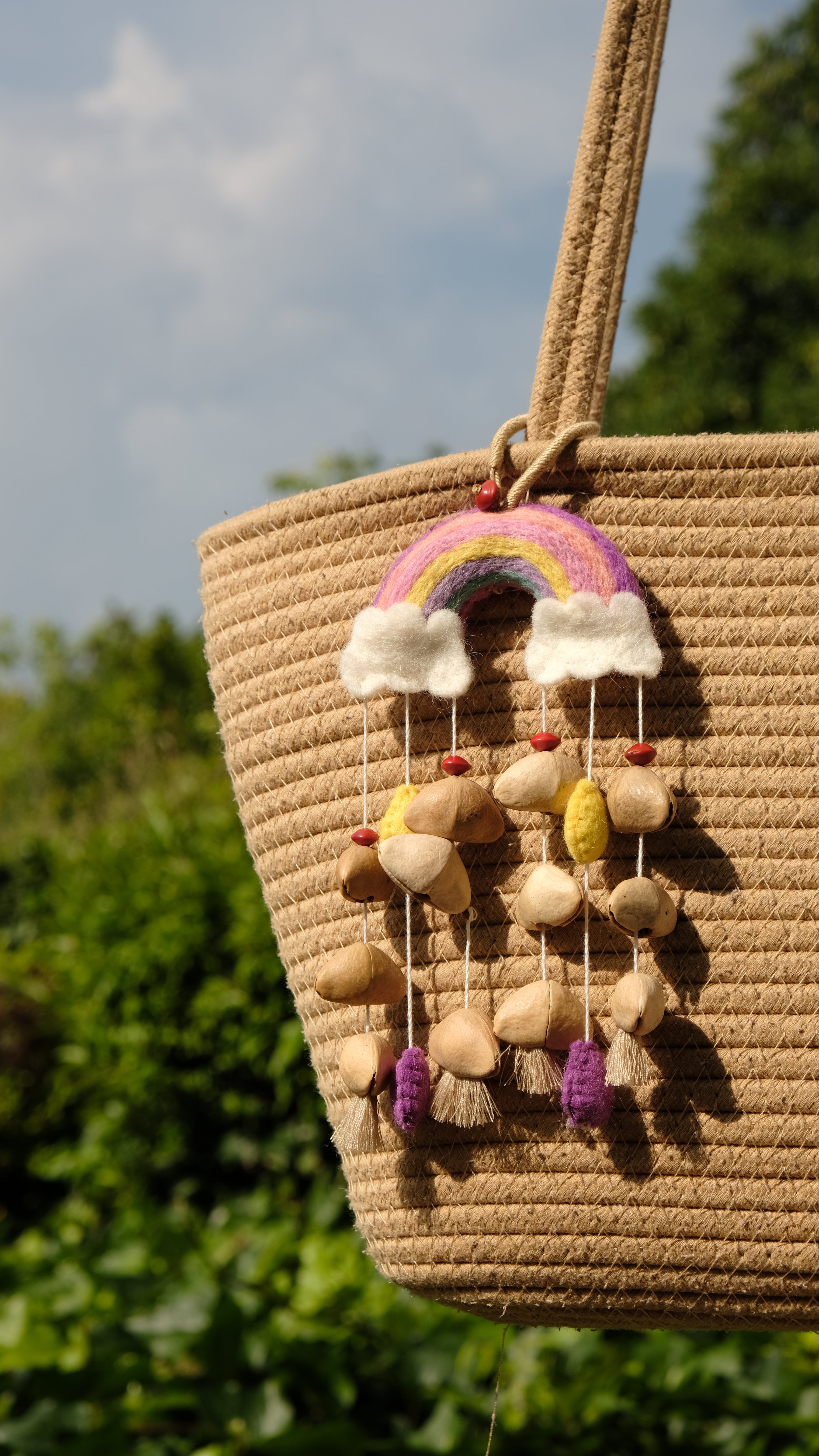 Forest Amulets: Hand-Woven Seed Pendants - Yunicrafts