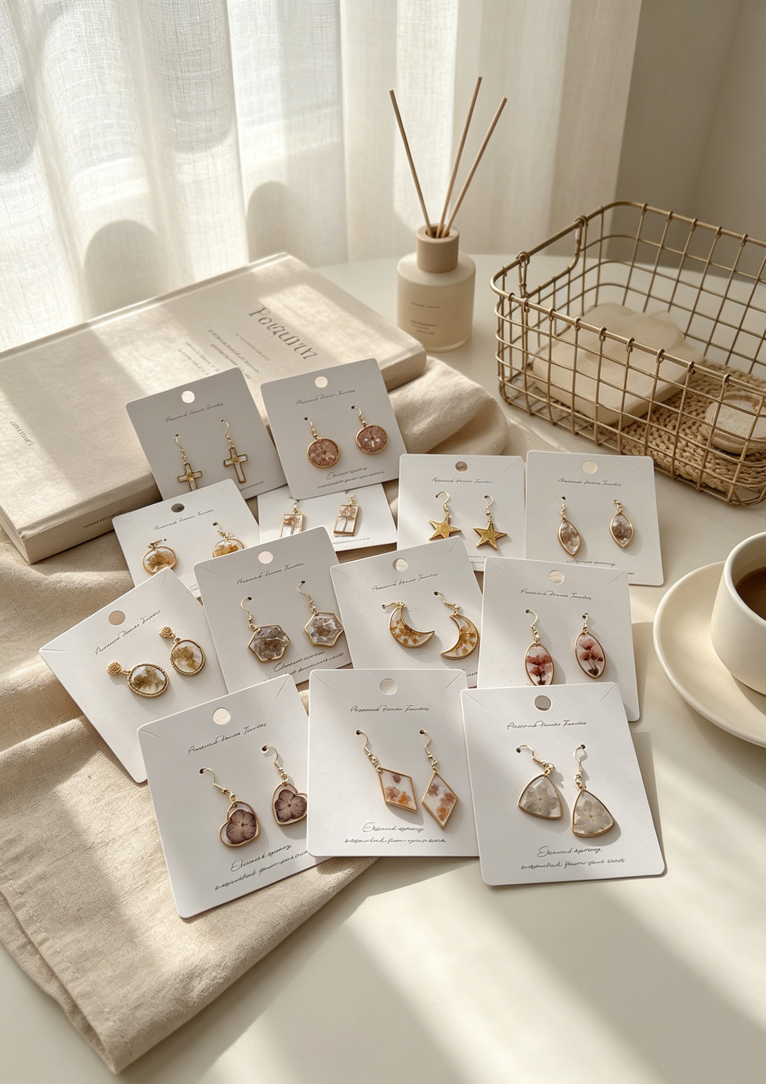 Floral Jewelry | EverPetal Pressed Flower Resin Earrings Collection