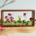 "Mi Rosa Única" - El Principito y Arte de Caja de Sombras con Flores Preservadas Reales