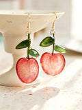 Drop Earrings | Fruit Slice Botanical Resin Jewelry