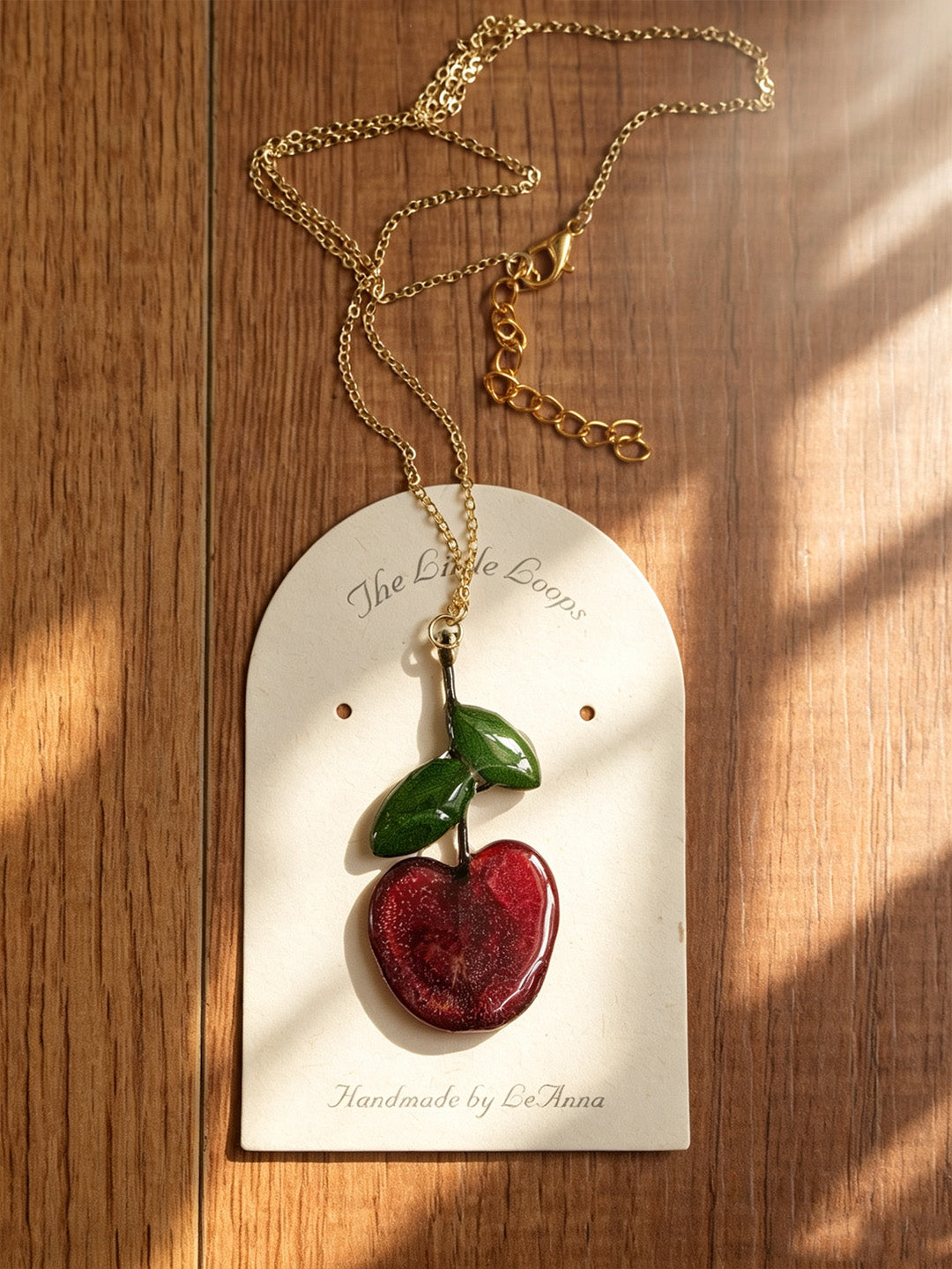 Pendant Necklace | Fruit Slice Botanical Resin Jewelry