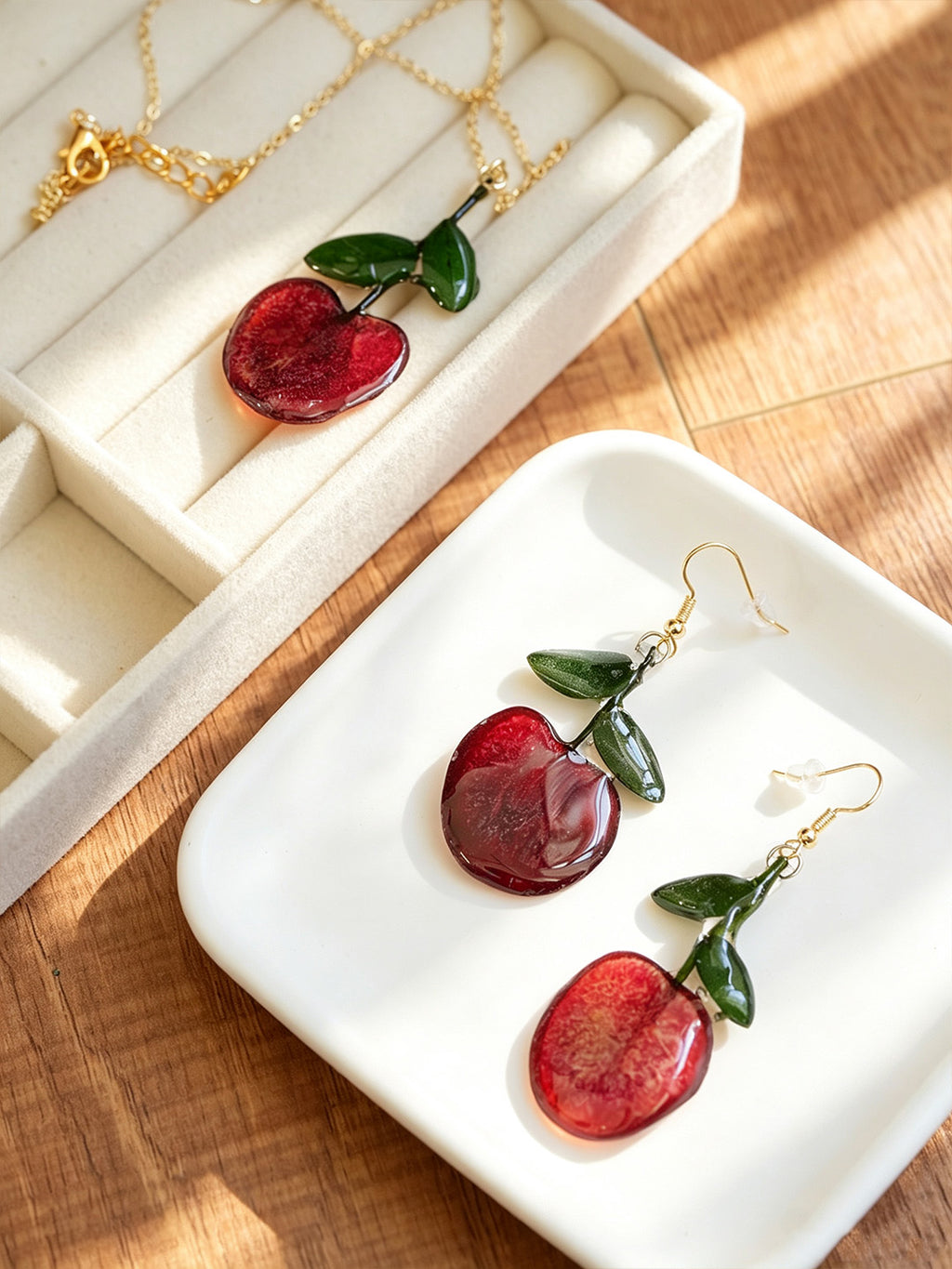 Drop Earrings | Fruit Slice Botanical Resin Jewelry