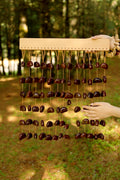 Handmade Juju Duckvine Seed Shell Bar Wind Chime – Natural Rainforest Sound