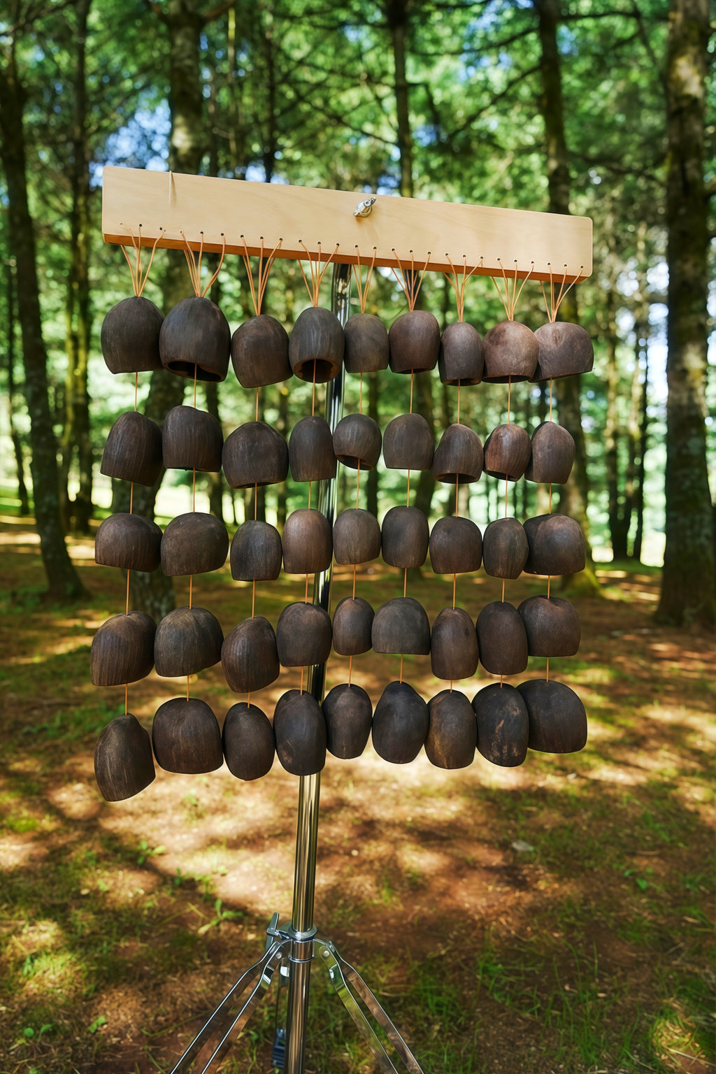 Handmade Salin Water Bellwood Seed Shell Bar Chime – Rainforest Decor