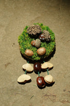 "Acorn Family" Moss Forest Fridge Magnet - Yunicrafts