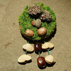 "Acorn Family" Moss Forest Fridge Magnet - Yunicrafts
