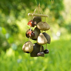 "The Deep Forest Chime" - Clustered Coconut & Seed Pod Wind Mobile - Yunicrafts
