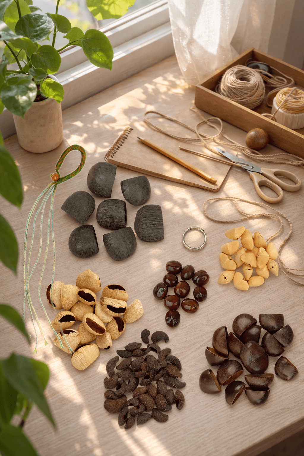 DIY Wind Chime Supplies | Rainforest Seed Collection - Yunicrafts