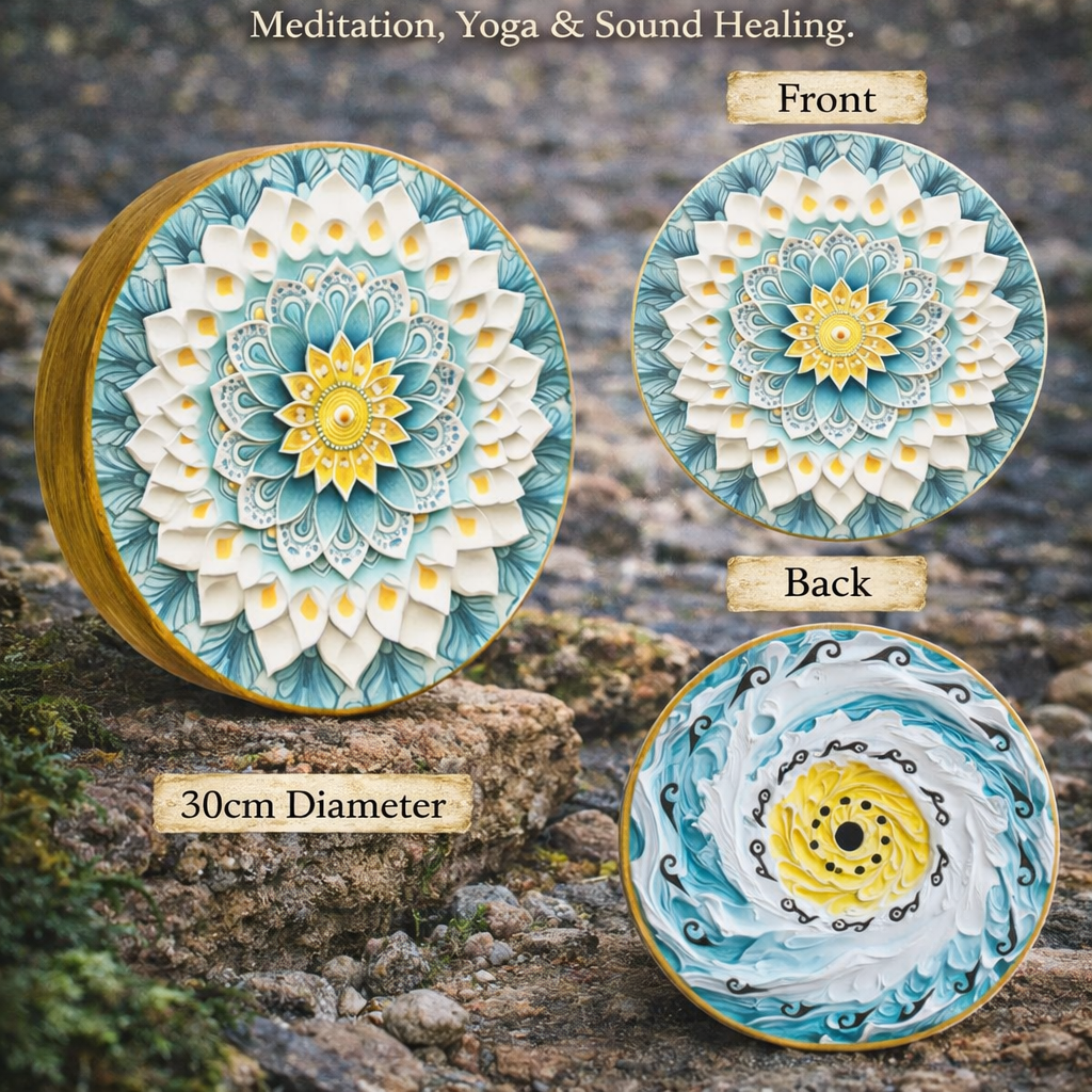 Double-Sided Water Drum | Bamboo Stream Drum - Yunicrafts