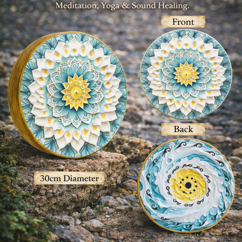 Double-Sided Water Drum | Bamboo Stream Drum - Yunicrafts