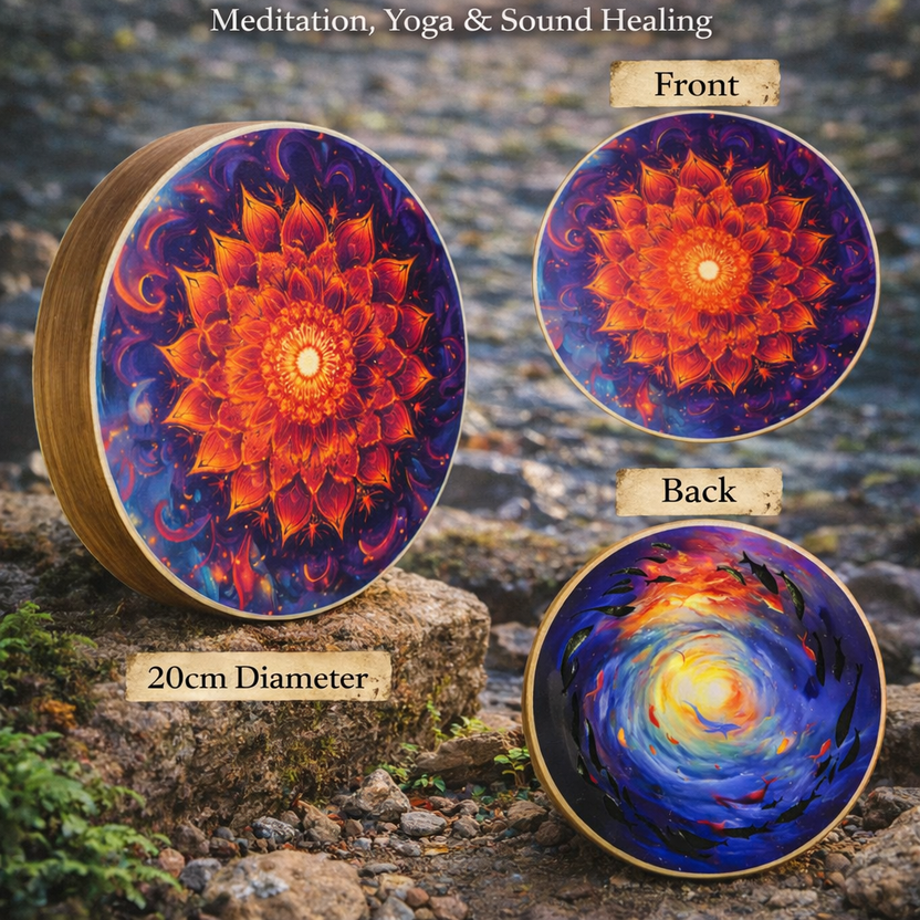 Double-Sided Water Drum | Bamboo Stream Drum - Yunicrafts