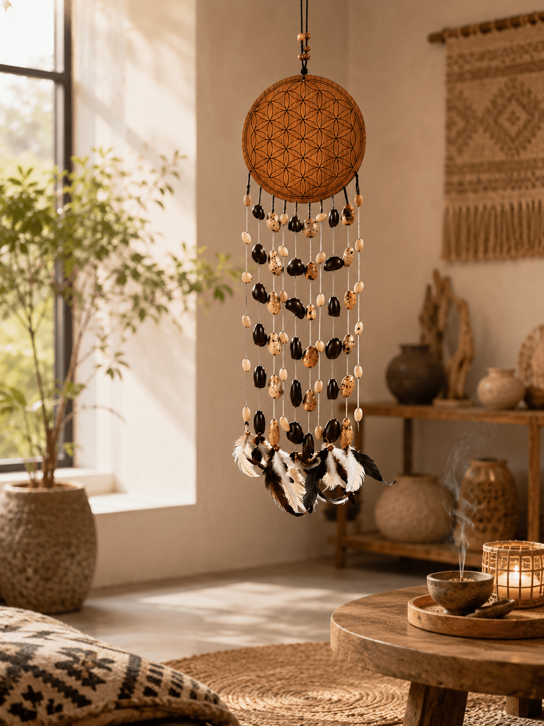 Dream Catcher Seed Bar Chime - Yunicrafts