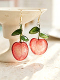 Drop Earrings | Fruit Slice Botanical Resin Jewelry - Yunicrafts