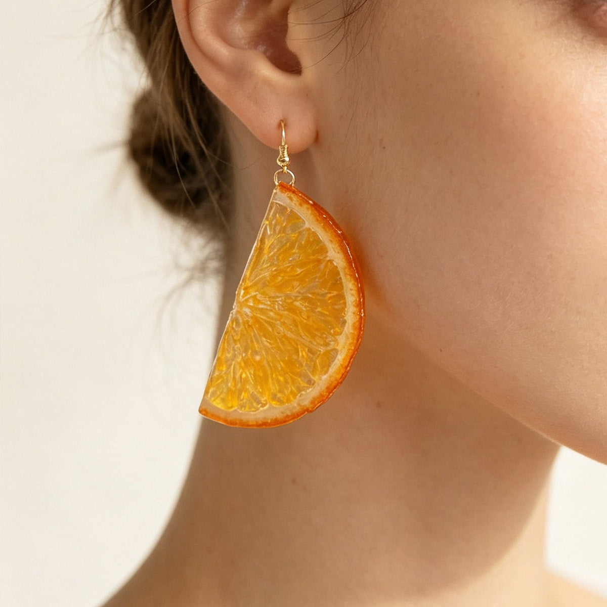 Drop Earrings | Fruit Slice Botanical Resin Jewelry - Yunicrafts