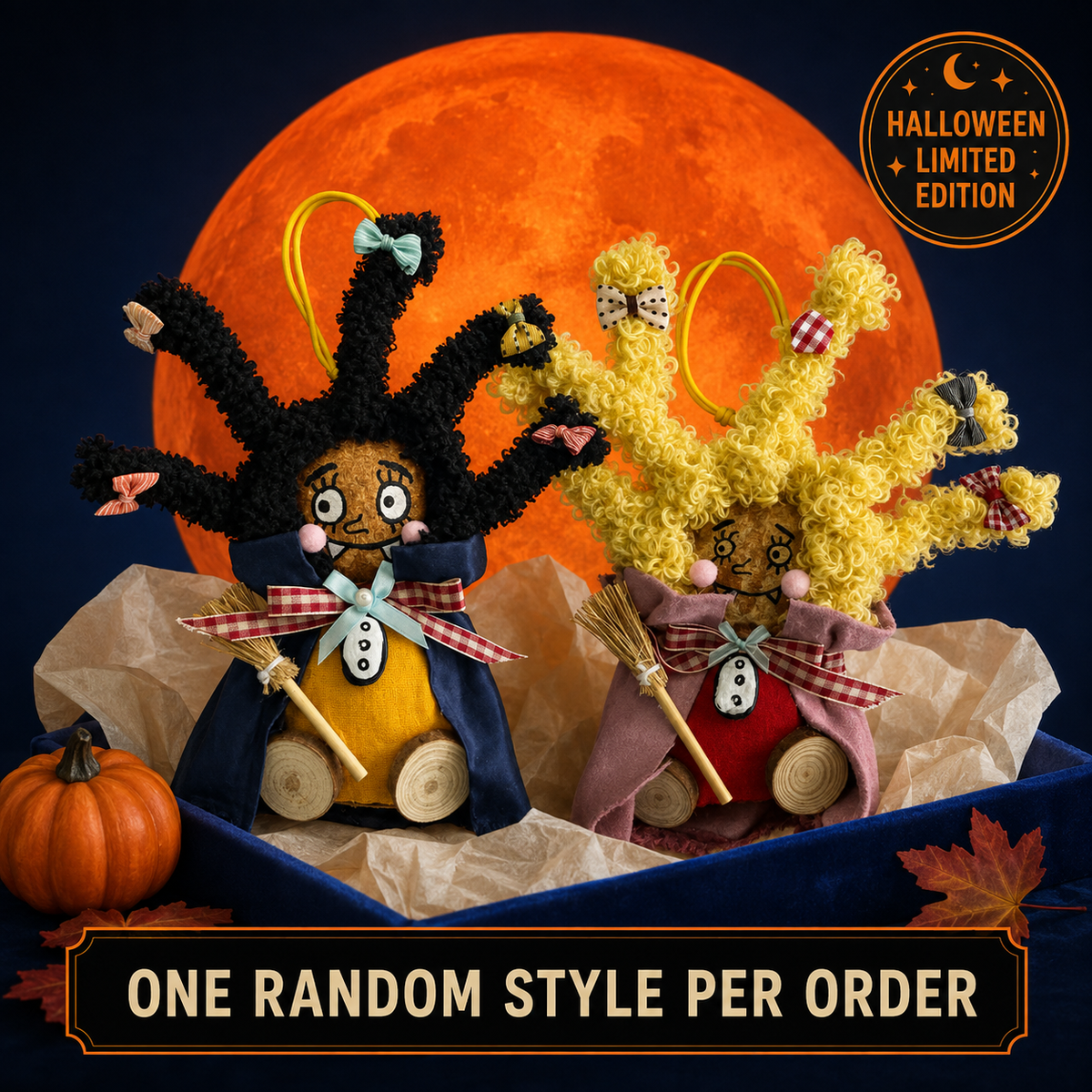 “Witch Kiki” Twin-Pod Doll — Random Style | 1 Piece Per Order