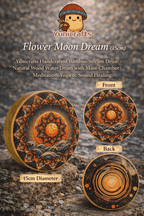 "Flower Moon Dream" Bamboo Stream Drum（15cm） - Yunicrafts