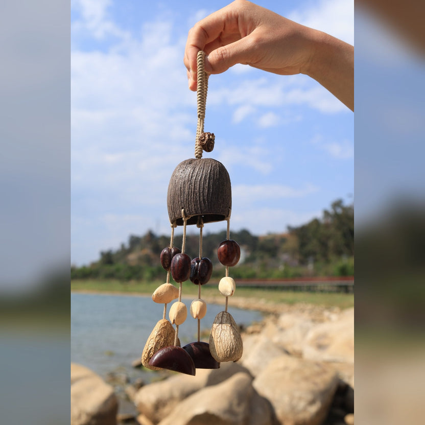 "The Forest Chime" - Handcrafted Natural Seed Pod Bell & Mobile - Yunicrafts