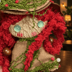 “Forest Sprite” Black Seed Doll - Yunicrafts