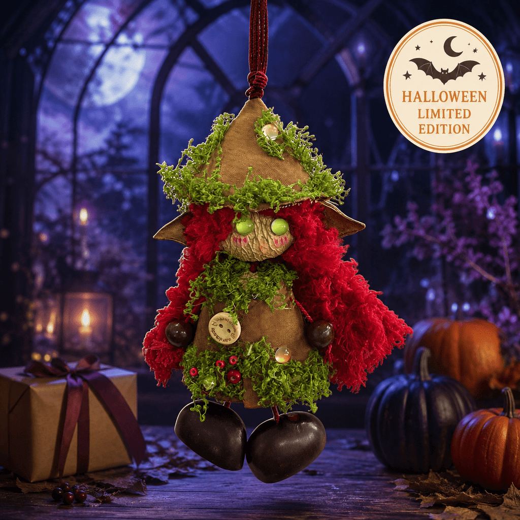 “Forest Sprite” Black Seed Doll - Yunicrafts