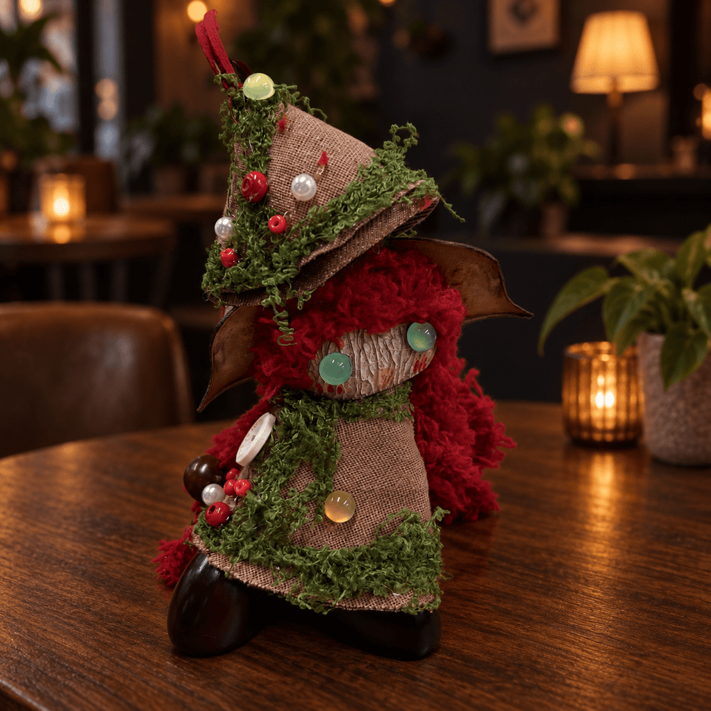 “Forest Sprite” Black Seed Doll - Yunicrafts