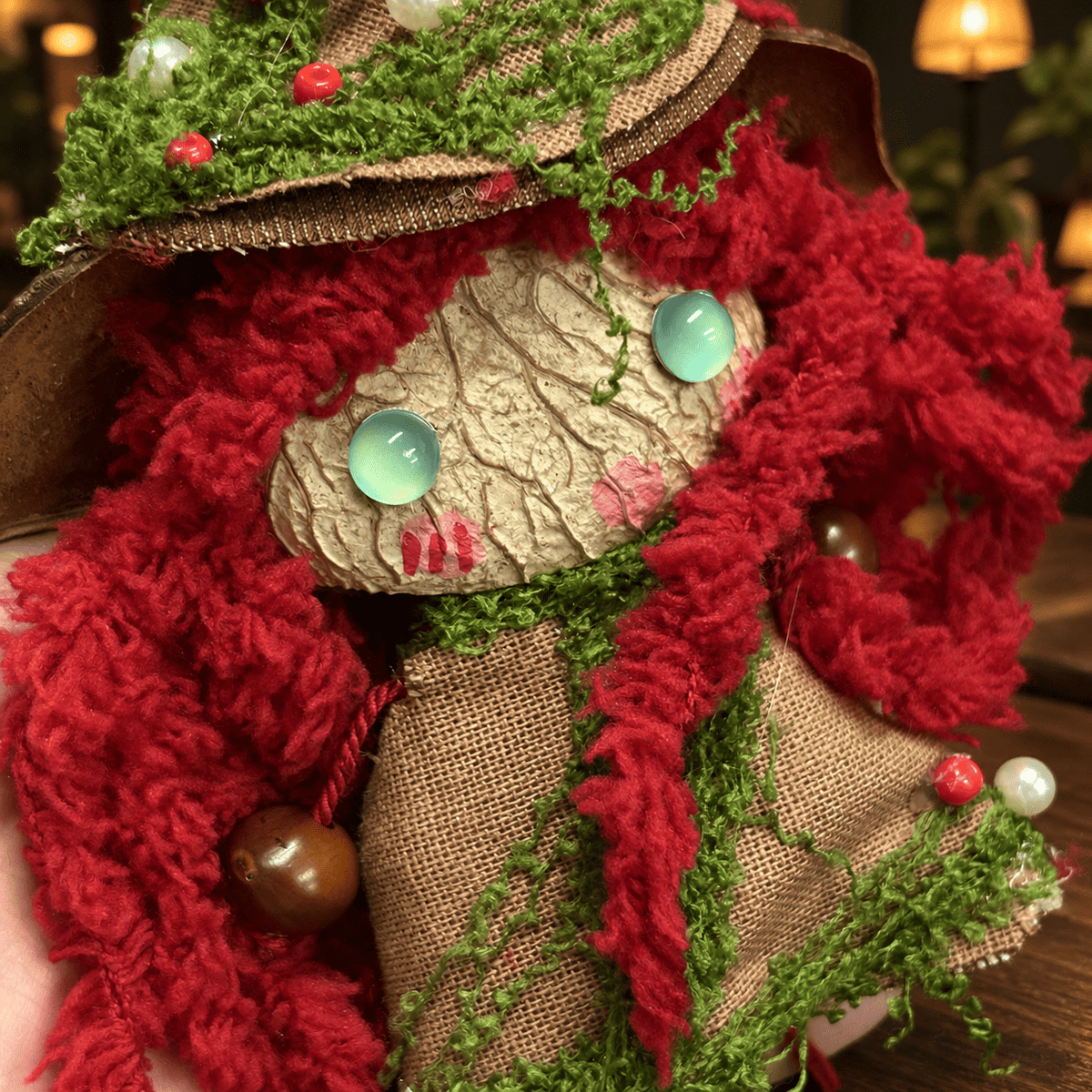 “Forest Sprite” Black Seed Doll - Yunicrafts
