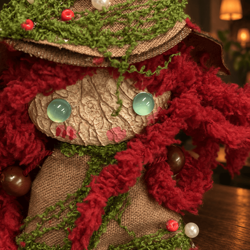 “Forest Sprite” Black Seed Doll - Yunicrafts