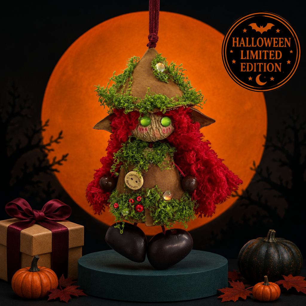 “Forest Sprite” Black Seed Doll