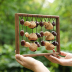 "Fruit Bell Harp" Vertical Seed Sound Sculpture - Yunicrafts