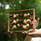 "Fruit Bell Harp" Vertical Seed Sound Sculpture - Yunicrafts