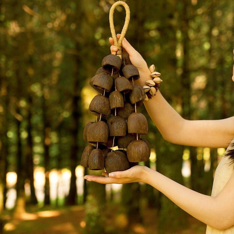 Hand Bell | Salin Water Bellwood Seed Shaker - Yunicrafts