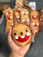 Hand - Painted Giant Entada Pod Ornament – World’s Largest Bean Wall Decor - Yunicrafts