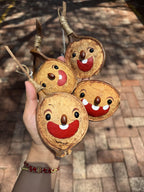 Hand - Painted Giant Entada Pod Ornament – World’s Largest Bean Wall Decor - Yunicrafts